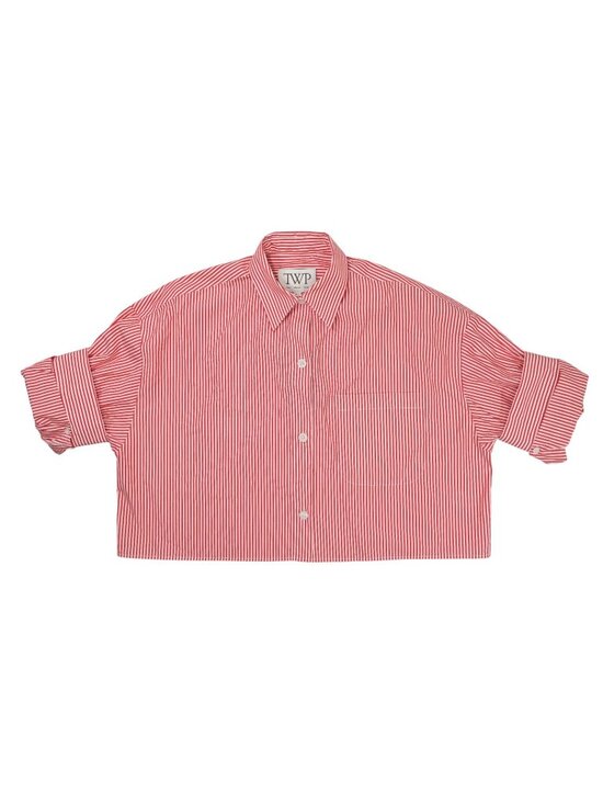 TWP Tops - TWP Next Ex Shirt in Red/White